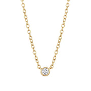 Goldene Kette mit Topas-Anhänger