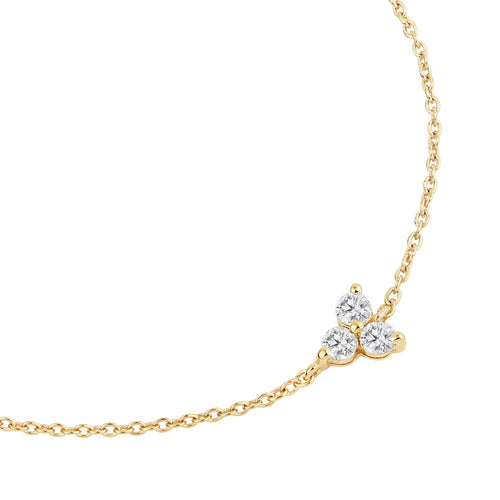 Armband Sterling Silber gelbgold Topas weiß