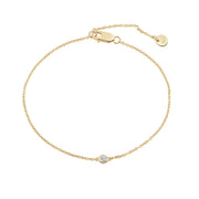 Goldenes Armband mit Topas-Anhänger