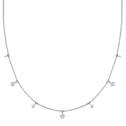Kette mit kleinen Zirkonia-Anhängern