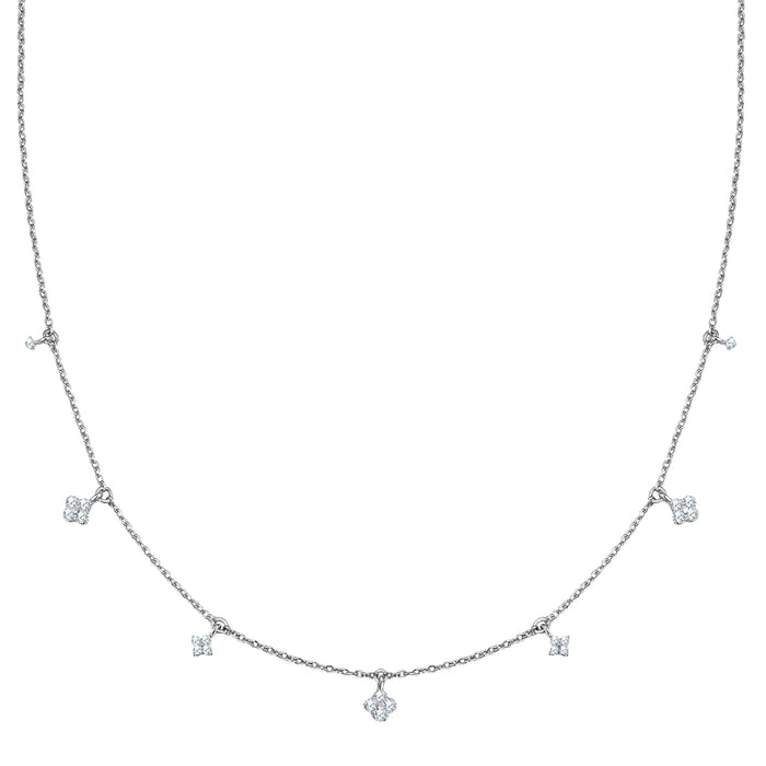 Kette mit kleinen Zirkonia-Anhängern