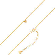 Halskette mit Blüten-Anhänger gold