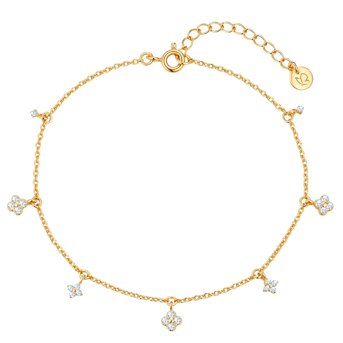 Armband mit Zirkonia-Anhängern