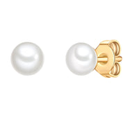 Perlen-Ohrstecker 4,0 - 4,5 m, gold