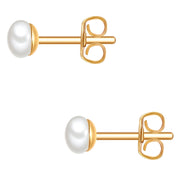 Perlen-Ohrstecker 4,0 - 4,5 m, gold