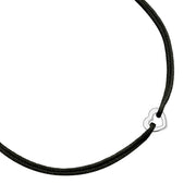 Textil-Armband Tiny Hearts silber
