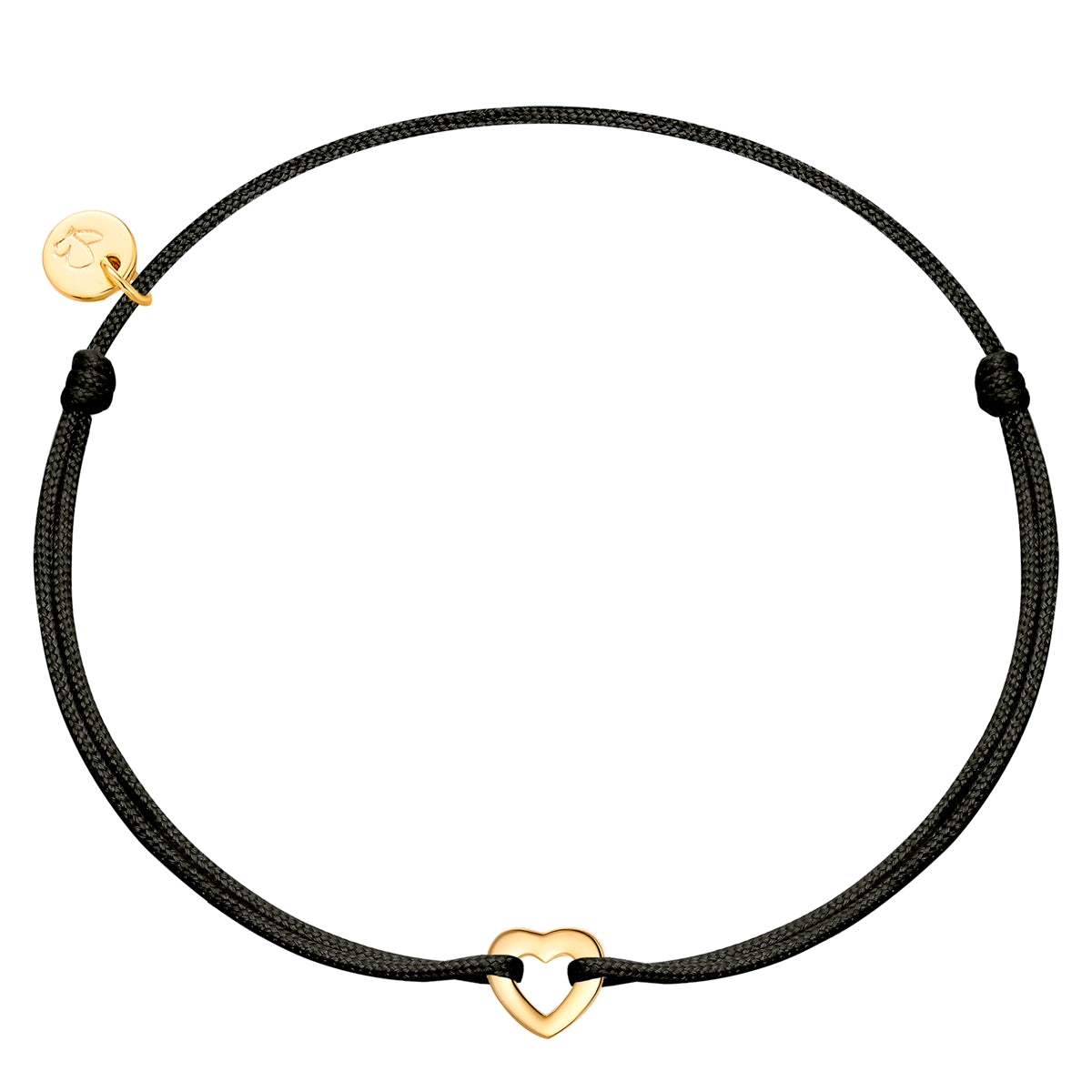 Textilarmband Tiny Hearts gold