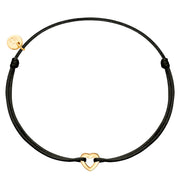 Textilarmband Tiny Hearts gold
