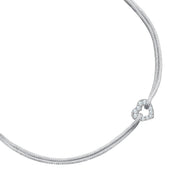 Textil-Armband Tiny Hearts mit Zirkonia-Steinchen