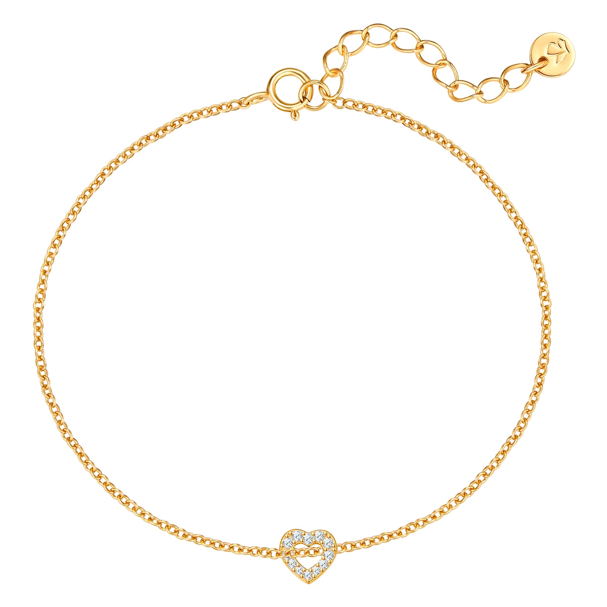 Armband Tiny Hearts mit Zirkonia