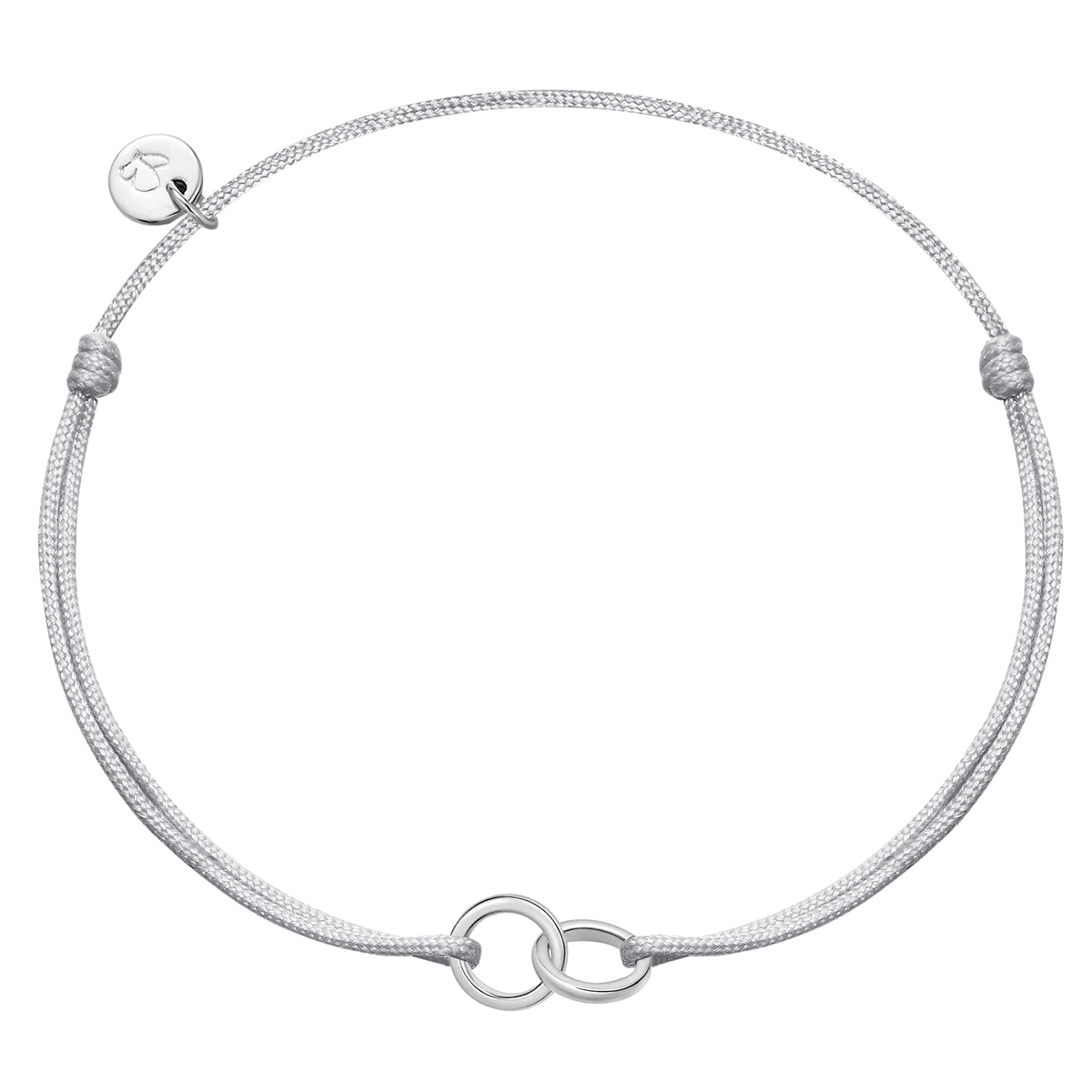 Textilarmband silber Twice