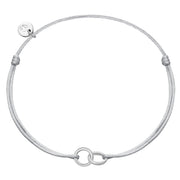 Textilarmband silber Twice