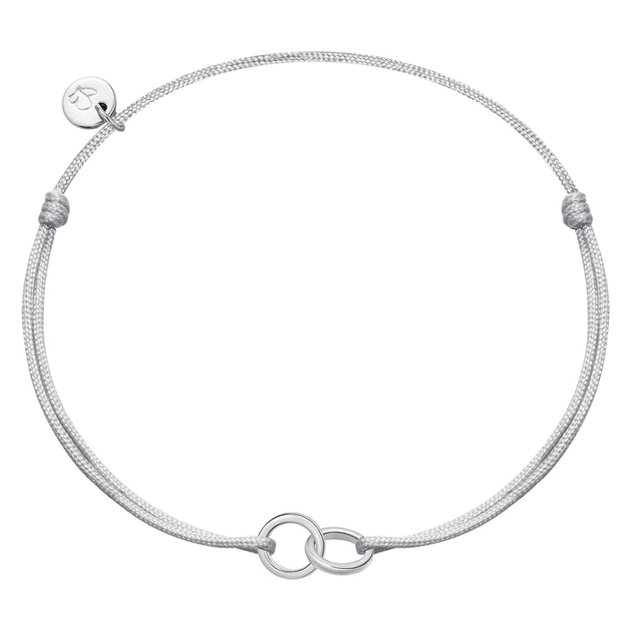 Textilarmband silber Twice