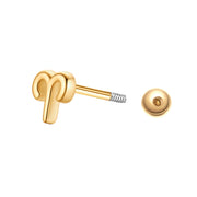 Piercing Sternzeichen Widder gold