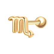 Piercing Sternzeichen Skorpion gold