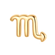 Piercing Sternzeichen Skorpion gold