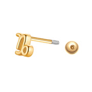 Piercing Sternzeichen Steinbock gold
