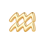 Piercing Sternzeichen Wassermann gold