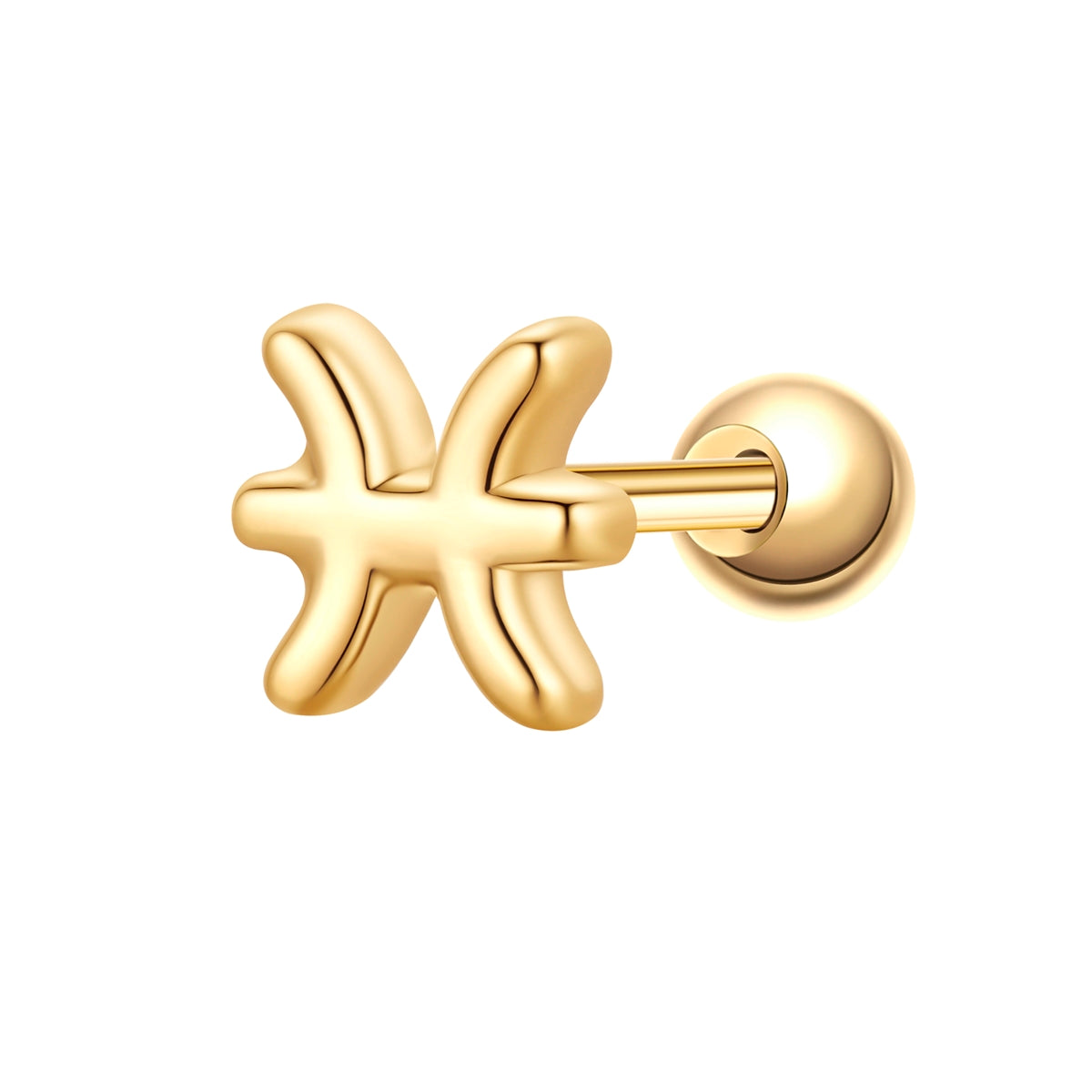 Piercing Sternzeichen Fische gold