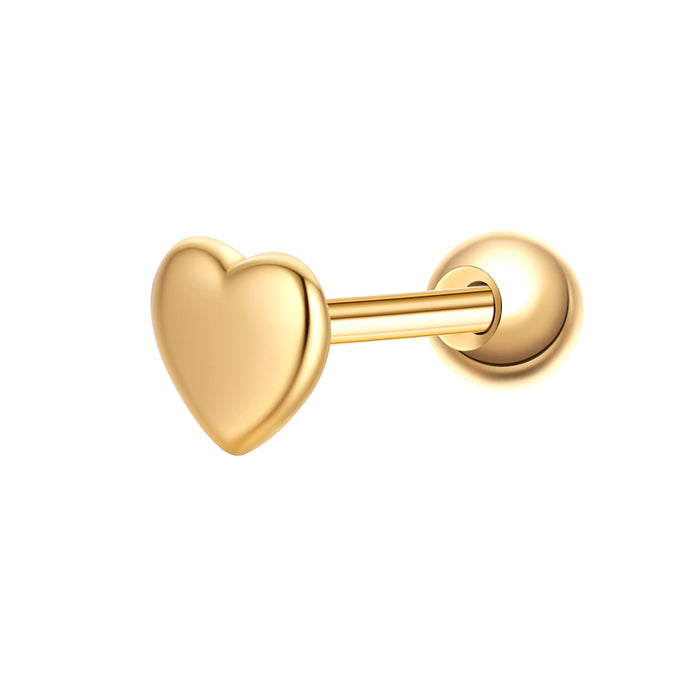 Piercing Herz gold
