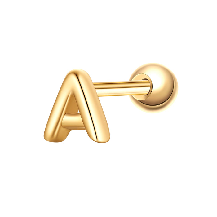Piercing Buchstabe A gold