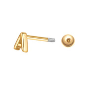 Piercing Buchstabe A gold