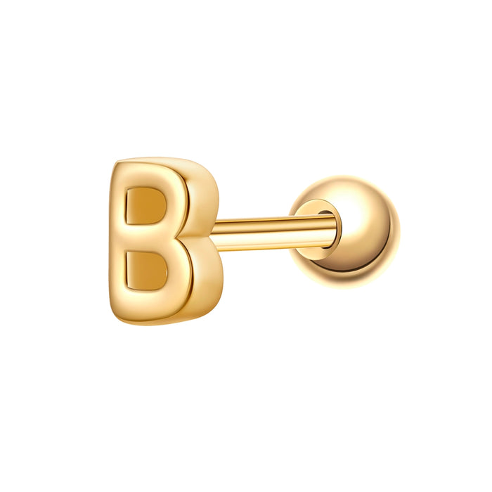 Piercing Buchstabe B gold