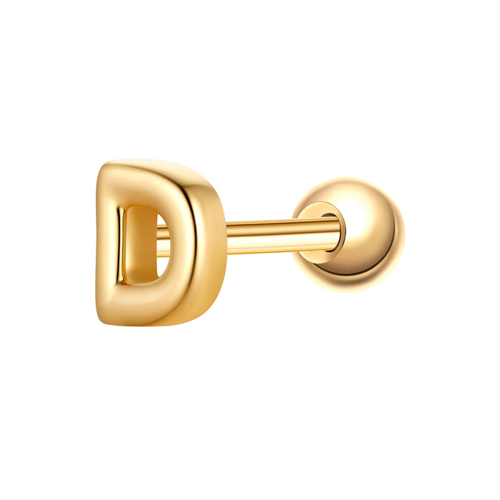 Piercing Buchstabe D gold