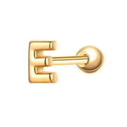 Piercing Buchstabe E gold