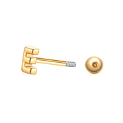 Piercing Buchstabe E gold
