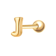Piercing Buchstabe J gold