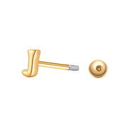 Piercing Buchstabe J gold