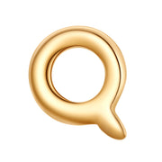 Piercing Buchstabe Q gold