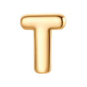 Piercing Buchstabe T gold