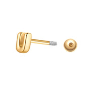 Piercing Buchstabe U gold