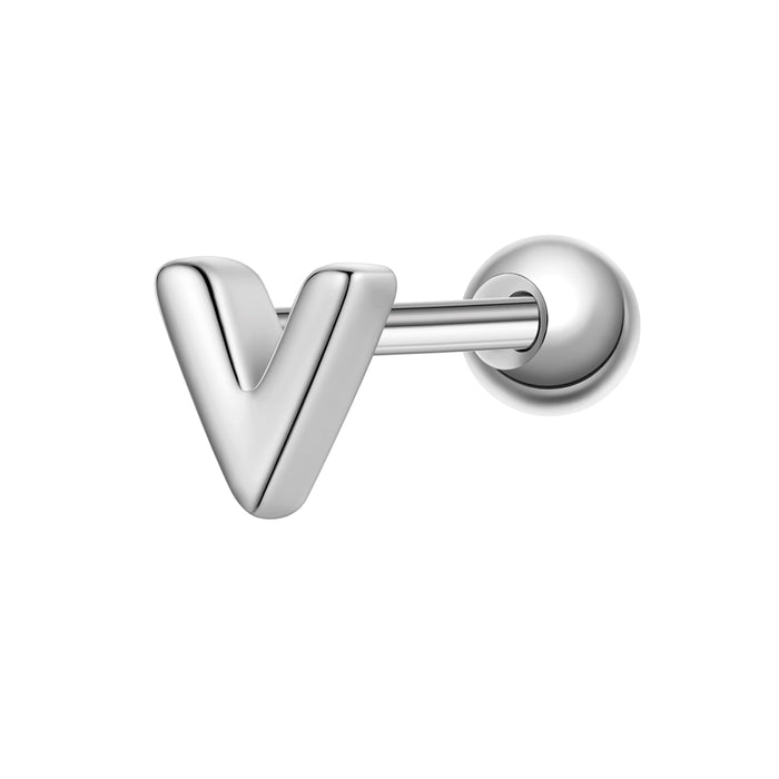 Piercing Buchstabe V