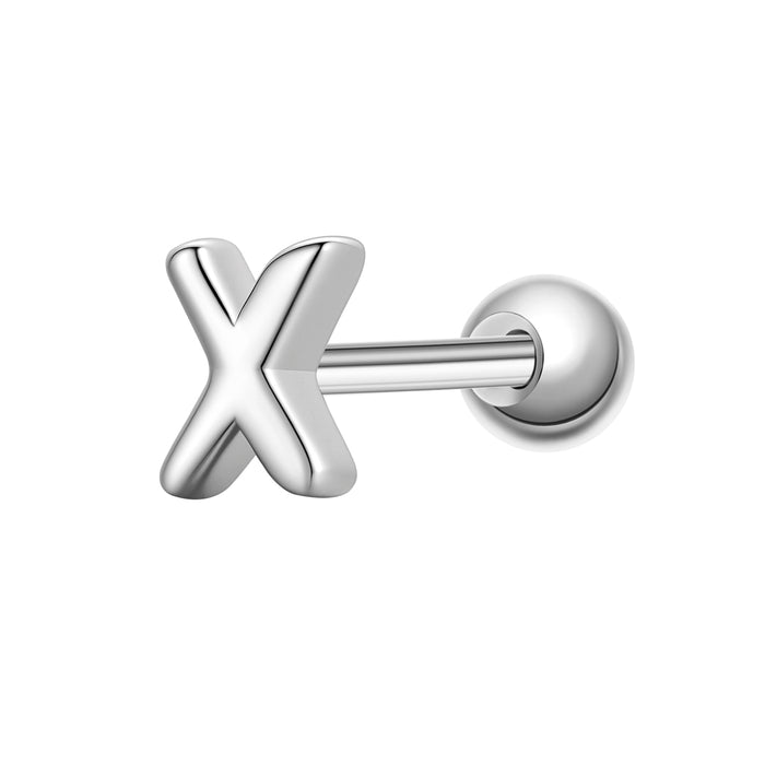 Piercing Buchstabe X