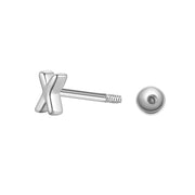 Piercing Buchstabe X