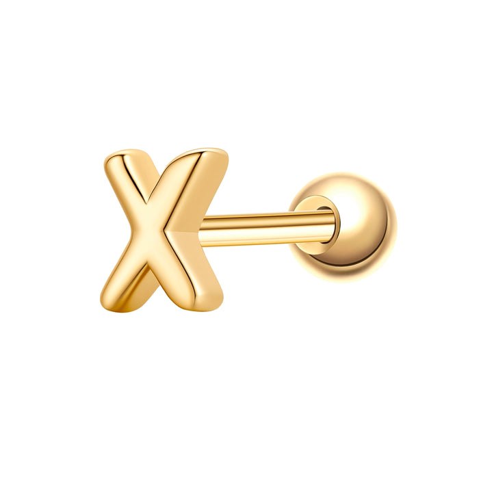 Piercing Buchstabe X gold