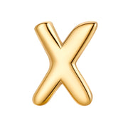 Piercing Buchstabe X gold