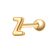 Piercing Buchstabe Z gold