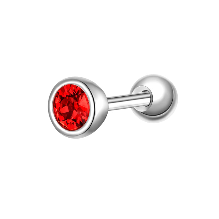 Geburtsstein Januar Piercing silber