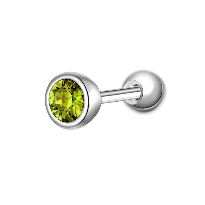 Piercing mit Geburtsstein August