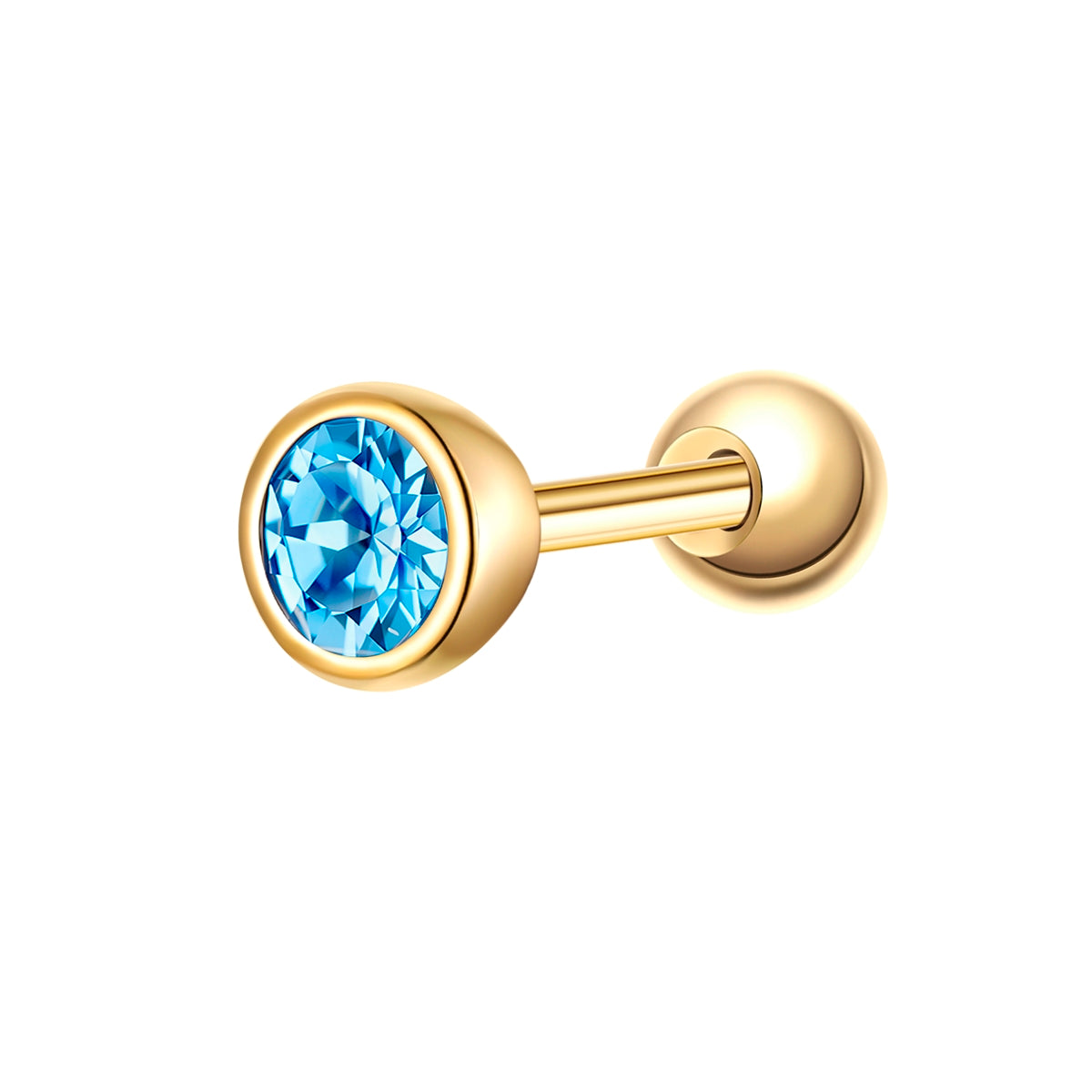 Geburtsstein Piercing gold
