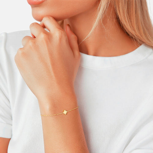 Glanzstücke München Bracciale A Catena Con Ciondolo Alpaca - Argento Sterling 925 Rodiato - Donna - Eleganza E Delicatezza