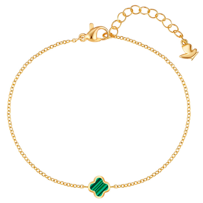 Armband Clover Malachit (synth.)
