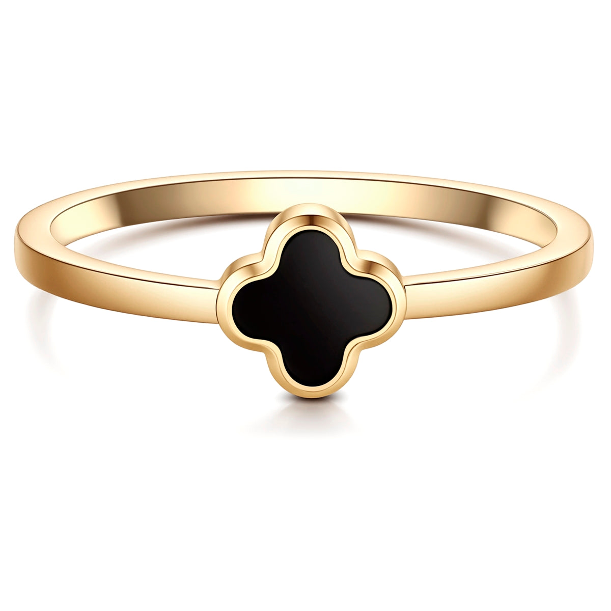 Ring Clover Achat