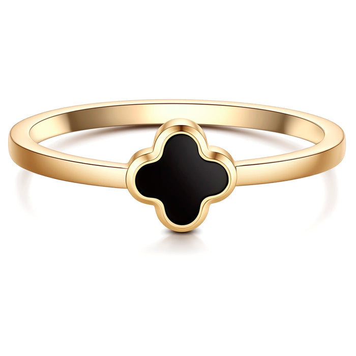 Ring Clover Achat