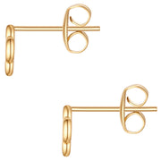 Ohrstecker Clover gelbgold – Ansicht 3