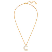 Halskette White Letters C gold